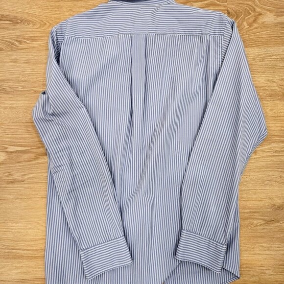 Uniqlo 100% Cotton Striped Button-Down (Size Small) - Picture 6 of 11